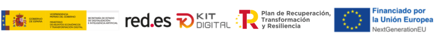 Firma institucional del programa Kit Digital y financiación europea