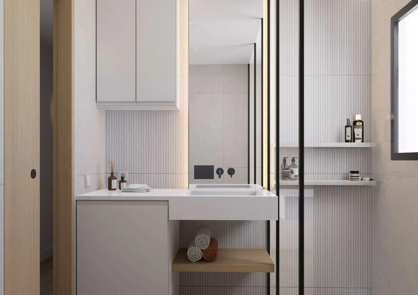 Propuesta de interiorismo para el baño de Gañanía del Duque