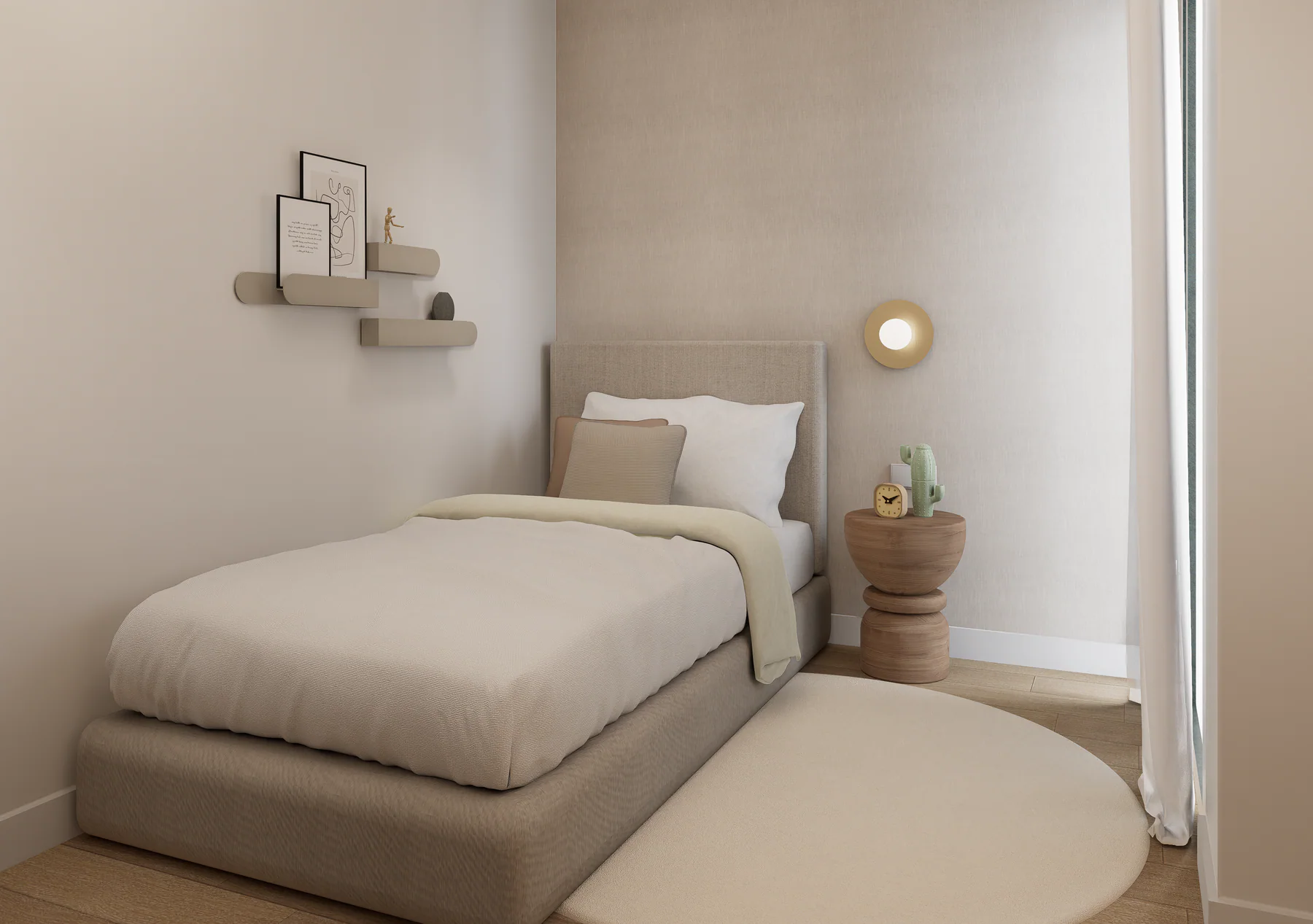 Segundo ambiente de salón y cocina de Gañanía del Duque