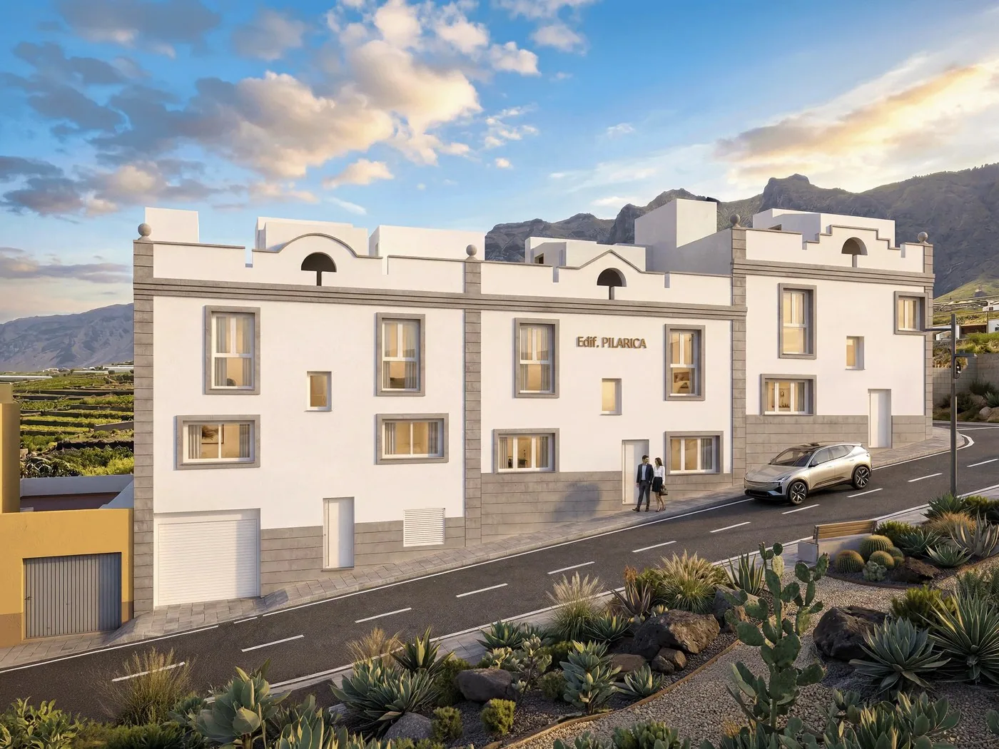 Fachada y acceso del Edificio Pilarica