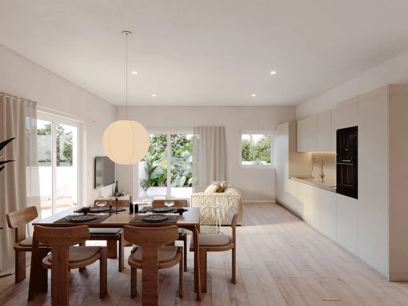 Salón comedor de una vivienda de Terrazas del Lomo
